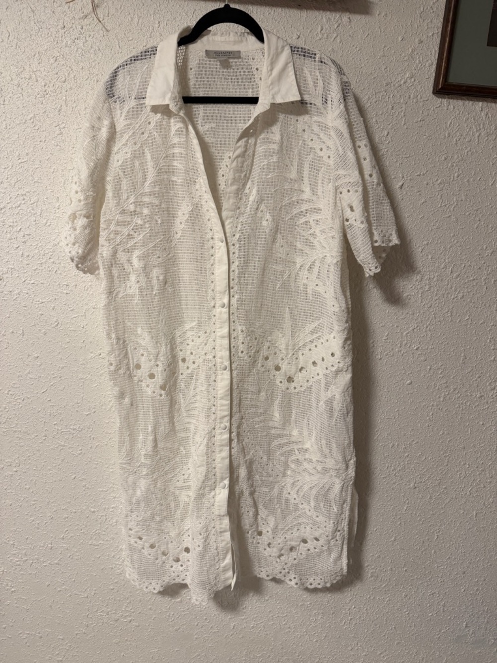 AllSaints Meria Broderie Dress US 8